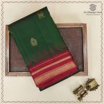 Pure Silk Sarees - Dark Emerald Green SASPS37936 - Image 5