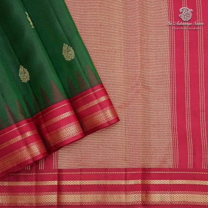 Pure Silk Sarees - Dark Emerald Green SASPS37936