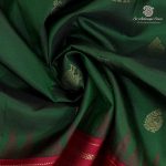 Pure Silk Sarees - Dark Emerald Green SASPS37936 - Image 2