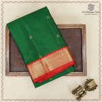 Pure Silk Sarees - Dark Forest Green SASPS37938 - Image 5