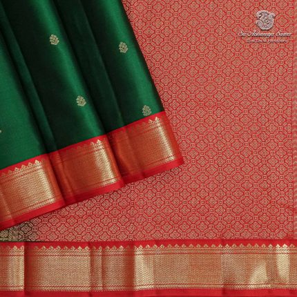 Pure Silk Sarees - Dark Forest Green SASPS37938