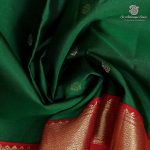 Pure Silk Sarees - Dark Forest Green SASPS37938 - Image 2
