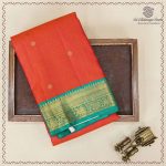 Pure Silk Sarees - Dual Shade Orange with Pink SASPS37939 - Image 5