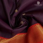 Pure Silk Sarees - Dark Wine SASPS37940 - Image 2