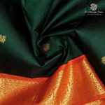Pure Silk Sarees - Dark Emerald Green SASPS37941 - Image 2
