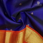 Pure Silk Sarees - Dark Navy Blue SASPS37943 - Image 2