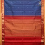 Pure Silk Sarees - Dual Shade Peacock Blue SASPS37945 - Image 4