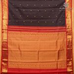 Pure Silk Sarees - Dark Brown SASPS37947 - Image 4