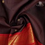 Pure Silk Sarees - Dark Brown SASPS37947 - Image 2