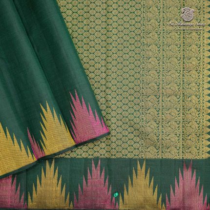 Pure Silk Sarees - Dark Emerald Green SASPS37948