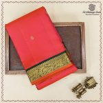 Pure Silk Sarees - Dual Shade Pink with Orange SASPS37952 - Image 5