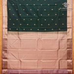 Pure Silk Sarees - Dark Emerald Green SASPS37955 - Image 4