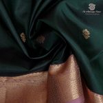 Pure Silk Sarees - Dark Emerald Green SASPS37955 - Image 2