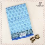 Fancy Kota Saree - Light Blue SASCK37971