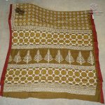 Printed Cotton Sarees - Spicy Mustard SASC0037976 - Image 3