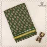 Printed Cotton Sarees - Green SASC0037979