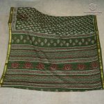 Printed Cotton Sarees - Green SASC0037979 - Image 3