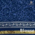 Printed Cotton Sarees - Indigo Blue SASC0037981 - Image 2