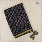 Printed Cotton Sarees - Black SASC0037982