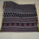 Printed Cotton Sarees - Black SASC0037982 - Image 3