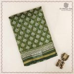 Printed Cotton Sarees - Green SASC0037987