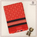 Printed Cotton Sarees - Red SASC0037988