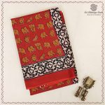 Printed Cotton Sarees - Maroon SASC0037990