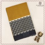Printed Cotton Sarees - Khaki SASC0037996