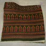 Printed Cotton Sarees - Army Green SASC0038000 - Image 3