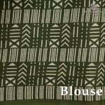 Printed Cotton Sarees - Army Green SASC0038000 - Image 2
