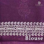 Printed Cotton Sarees - Dark Lilac SASC0038001 - Image 2
