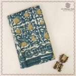 Printed Cotton Sarees - Dull Blue SASC0038002
