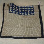 Printed Cotton Sarees - Dark Blue SASC0038005 - Image 3