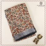 Printed Cotton Sarees - Dark Beige SASC0038006