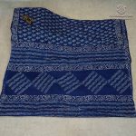 Printed Cotton Sarees - Indigo Blue SASC0038008 - Image 3