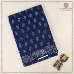 Printed Cotton Sarees - Indigo Blue SASC0038009