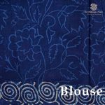 Printed Cotton Sarees - Indigo Blue SASC0038009 - Image 2