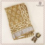 Printed Cotton Sarees - Old Yellow SASC0038013