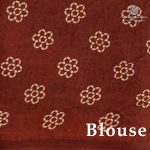 Printed Cotton Sarees - Brown SASC0038020 - Image 2