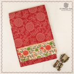 Printed Cotton Sarees - Dark Red SASC0038022