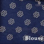 Printed Cotton Sarees - Dark Blue SASC0038023 - Image 2