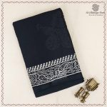 Printed Cotton Sarees - Black SASC0038027
