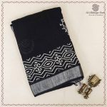 Printed Cotton Sarees - Black SASC0038029