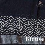 Printed Cotton Sarees - Black SASC0038029 - Image 2