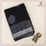 Printed Cotton Sarees - Black SASC0038031