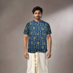 UGA Men's Kurtas - Oxford Blue SASK0038053