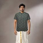 UGA Men's Kurtas - Dark Teal Blue SASK0038054