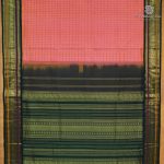 Silk Cotton Sarees Korvai – Dual Shade Coral Pink SAS0038100 - Image 3