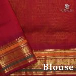 Silk Cotton Sarees Korvai – Parrot Green SAS0038101 - Image 2