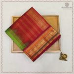 Silk Cotton Sarees Korvai – Parrot Green SAS0038101